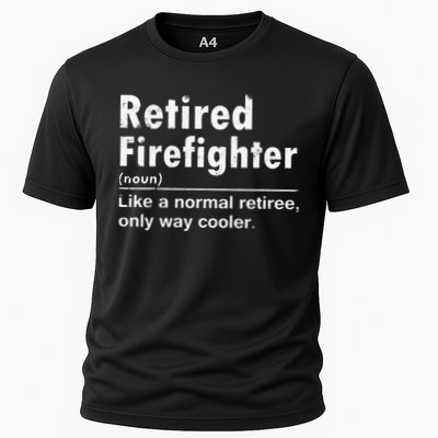 Retired Firefighter Funny Definition Of Retirement Fireman Performance Shirt