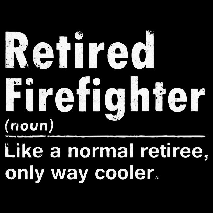 Retired Firefighter Funny Definition Of Retirement Fireman 16 in Basic Backpack