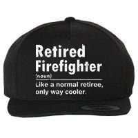 Retired Firefighter Funny Definition Of Retirement Fireman Wool Snapback Cap
