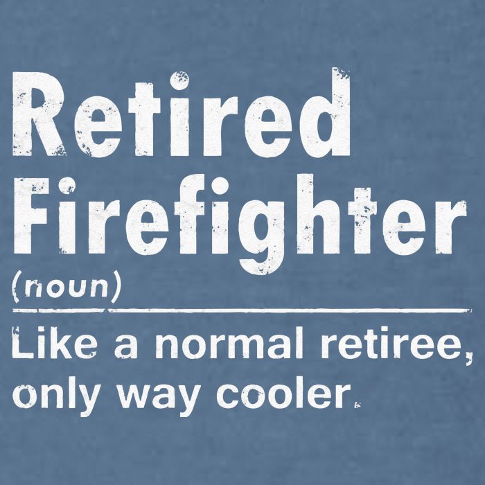 Retired Firefighter Funny Definition Of Retirement Fireman Garment-Dyed Sweatshirt