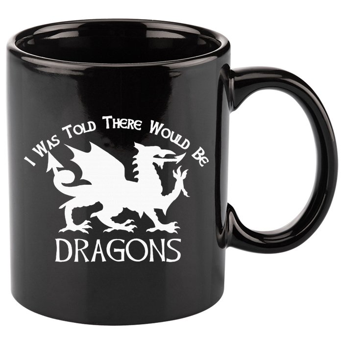 Renaissance Fair Faire Festival Medieval Theme Knight Dragon 11oz C Handle Ceramic Mug