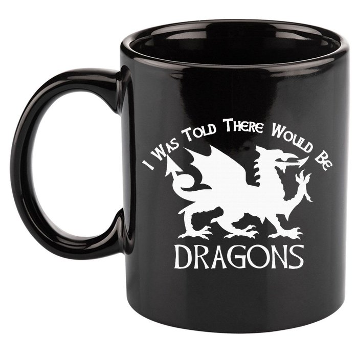 Renaissance Fair Faire Festival Medieval Theme Knight Dragon 11oz C Handle Ceramic Mug