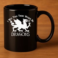 Renaissance Fair Faire Festival Medieval Theme Knight Dragon 11oz C Handle Ceramic Mug