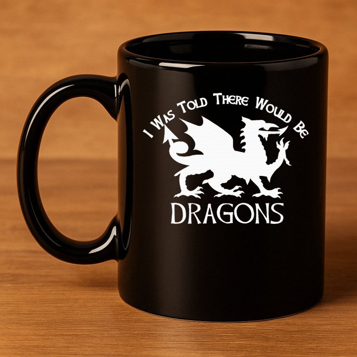 Renaissance Fair Faire Festival Medieval Theme Knight Dragon 11oz C Handle Ceramic Mug