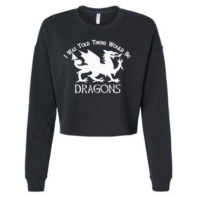 Renaissance Fair Faire Festival Medieval Theme Knight Dragon Cropped Pullover Crew