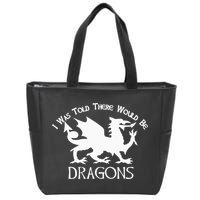 Renaissance Fair Faire Festival Medieval Theme Knight Dragon Zip Tote Bag