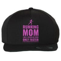 Runner Funny Fitness Running Mom Wool Snapback Cap