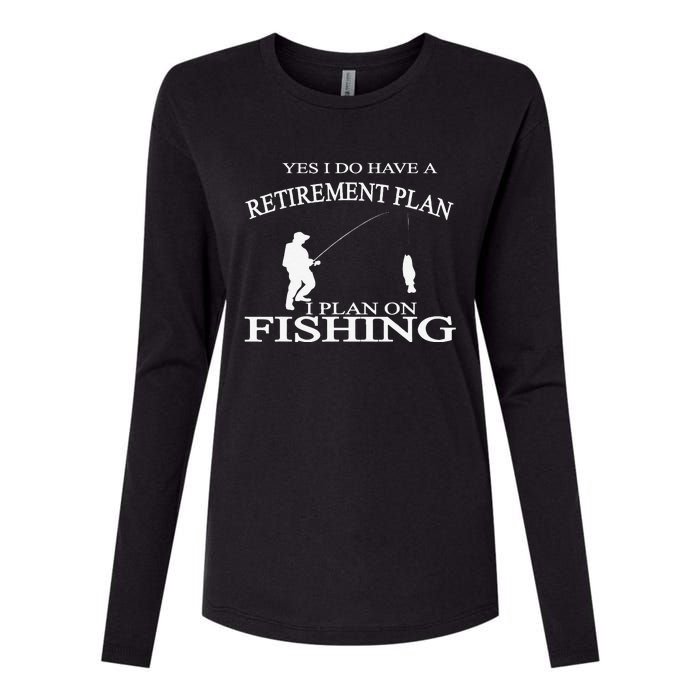 Retirement Funny Fishing Retired Fisherman Womens Cotton Relaxed Long Sleeve T-Shirt