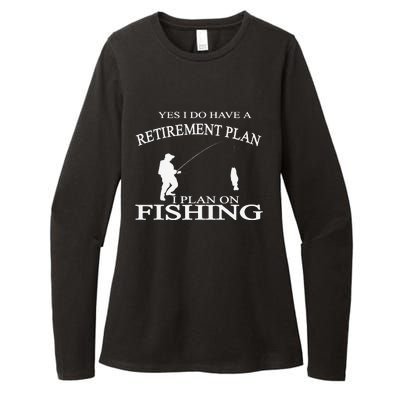 Retirement Funny Fishing Retired Fisherman Womens CVC Long Sleeve Shirt