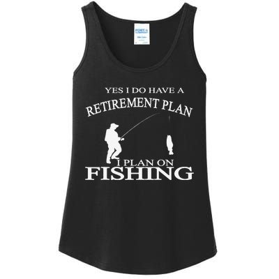 Retirement Funny Fishing Retired Fisherman Ladies Essential Tank