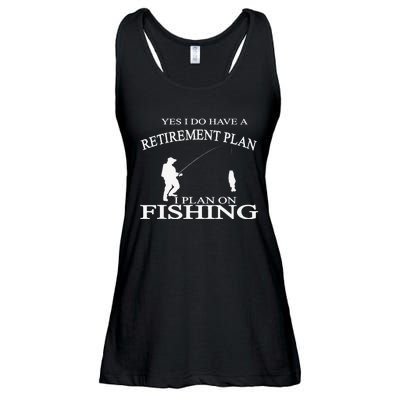 Retirement Funny Fishing Retired Fisherman Ladies Essential Flowy Tank