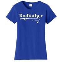 Rodfather Fishing Fisher Dad Funny Fishing Fathers Day Gift Women's T-Shirt