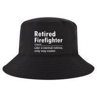 Retired Firefighter Funny Definition Of Retirement Fireman Cool Comfort Performance Bucket Hat