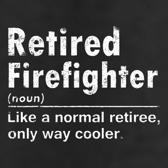 Retired Firefighter Funny Definition Of Retirement Fireman Garment-Dyed Fleece Hoodie
