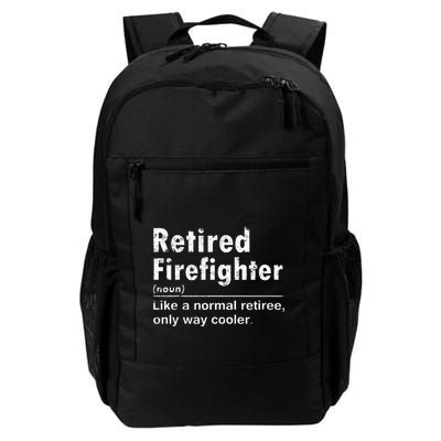 Retired Firefighter Funny Definition Of Retirement Fireman Backpack