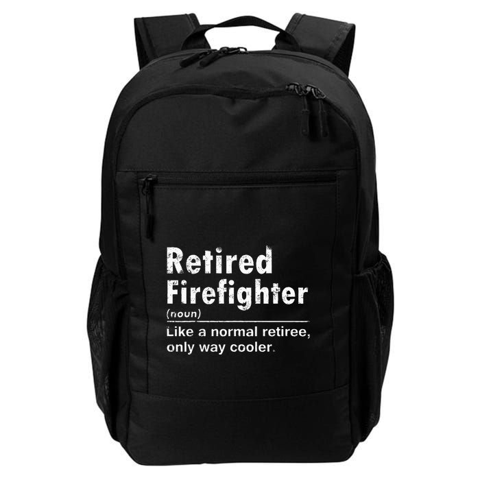 Retired Firefighter Funny Definition Of Retirement Fireman Backpack