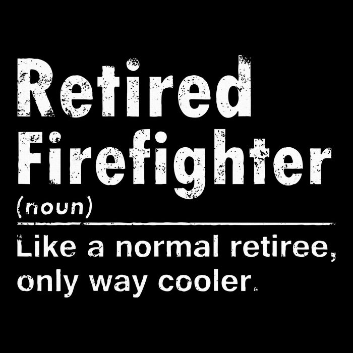 Retired Firefighter Funny Definition Of Retirement Fireman 16 in Basic Backpack