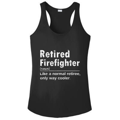 Retired Firefighter Funny Definition Of Retirement Fireman Ladies PosiCharge Competitor Racerback Tank