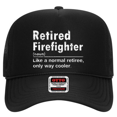 Retired Firefighter Funny Definition Of Retirement Fireman Trucker Hat
