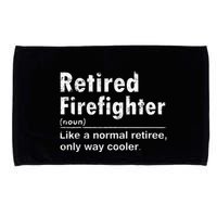 Retired Firefighter Funny Definition Of Retirement Fireman Microfiber Hand Towel