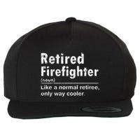 Retired Firefighter Funny Definition Of Retirement Fireman Wool Snapback Cap