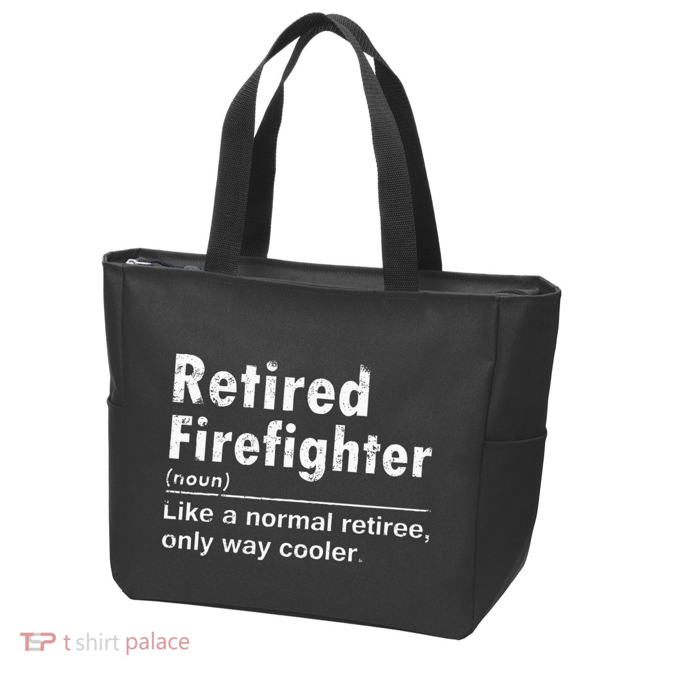 Retired Firefighter Funny Definition Of Retirement Fireman Zip Tote Bag