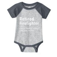 Retired Firefighter Funny Definition Of Retirement Fireman Infant Baby Jersey Bodysuit