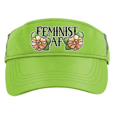 Retro Flower Feminist Af Cool Gift Adult Drive Performance Visor