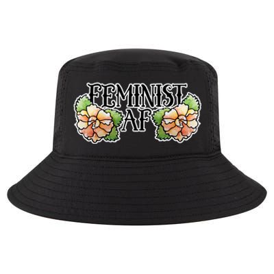 Retro Flower Feminist Af Cool Gift Cool Comfort Performance Bucket Hat