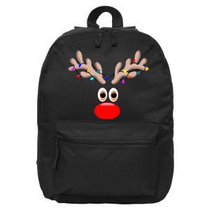 reindeer face for christmas in july reindeer costume 16 in Basic Backpack