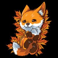 Red Forest Fox Baby Animal Autumn Fall Leaves Impact Tech Backpack