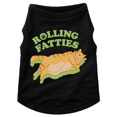 Rolling Fatties Funny Weed Cat Marijuana Doggie Tank