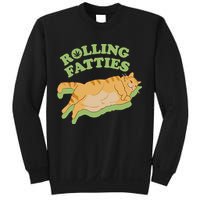 Rolling Fatties Funny Weed Cat Marijuana Sweatshirt