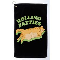 Rolling Fatties Funny Weed Cat Marijuana Golf Towel