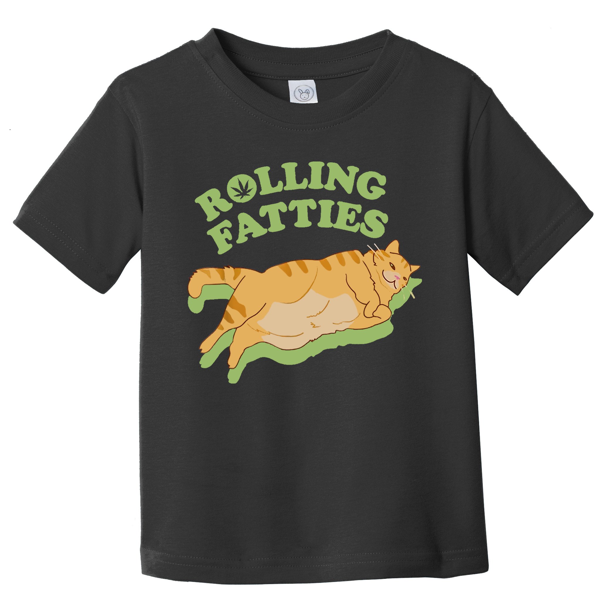 Rolling Fatties Funny Weed Cat Marijuana Toddler T-Shirt