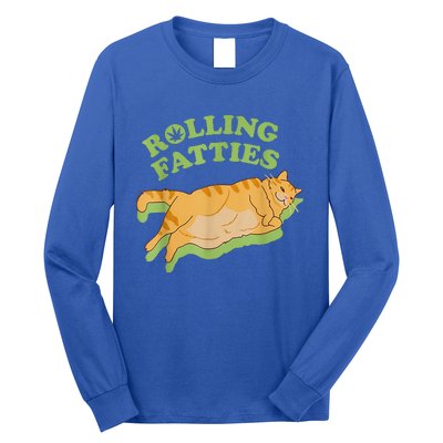 Rolling Fatties Funny Weed Cat Marijuana  Long Sleeve Shirt