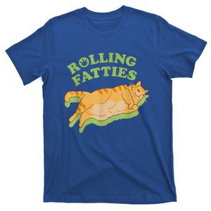 Rolling Fatties Funny Weed Cat Marijuana  T-Shirt