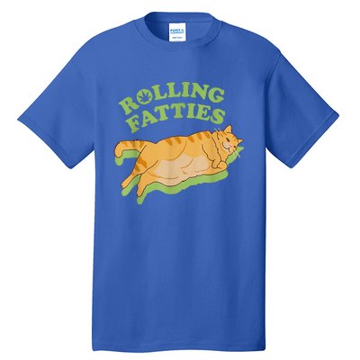 Rolling Fatties Funny Weed Cat Marijuana  Tall T-Shirt