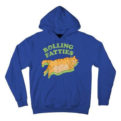 Rolling Fatties Funny Weed Cat Marijuana  Tall Hoodie