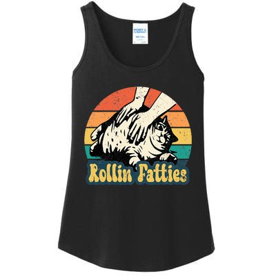 Rollin Fatties Funny Cat Meme Cat Mom Cat Owner Cat Lover Ladies Essential Tank