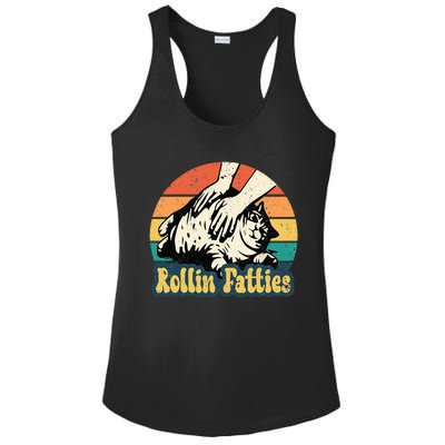 Rollin Fatties Funny Cat Meme Cat Mom Cat Owner Cat Lover Ladies PosiCharge Competitor Racerback Tank