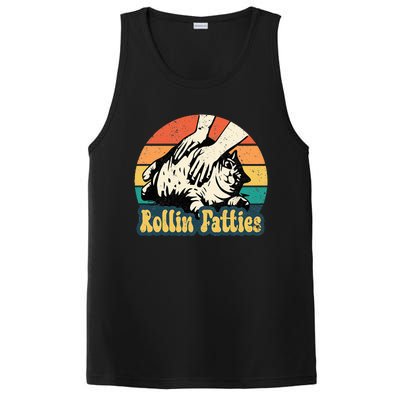 Rollin Fatties Funny Cat Meme Cat Mom Cat Owner Cat Lover PosiCharge Competitor Tank