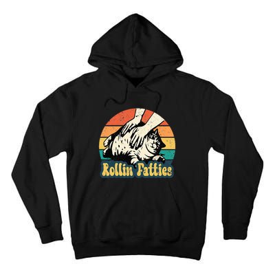 Rollin Fatties Funny Cat Meme Cat Mom Cat Owner Cat Lover Tall Hoodie