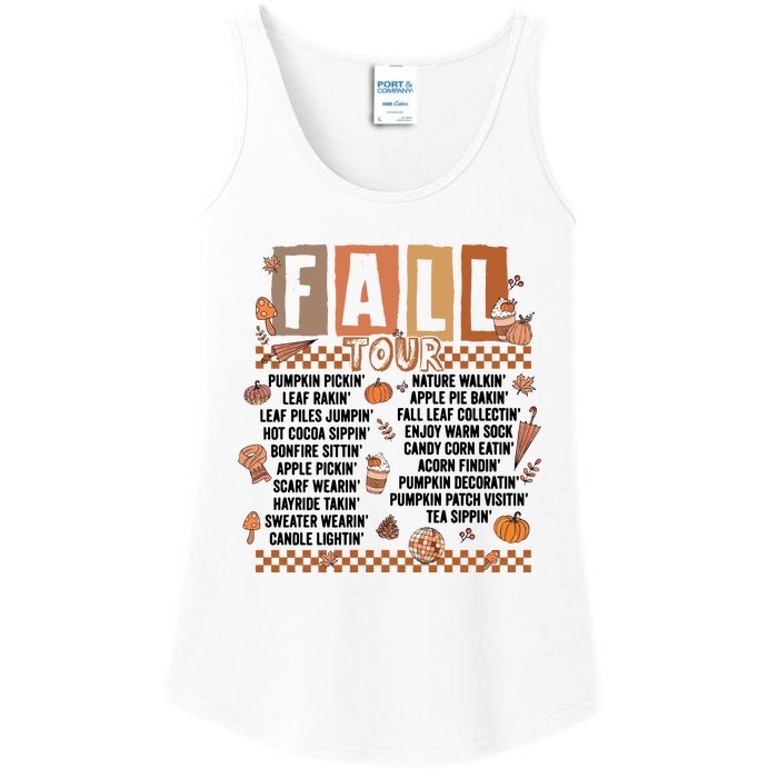 Retro Fall Funny Autumn Lover Ladies Essential Tank