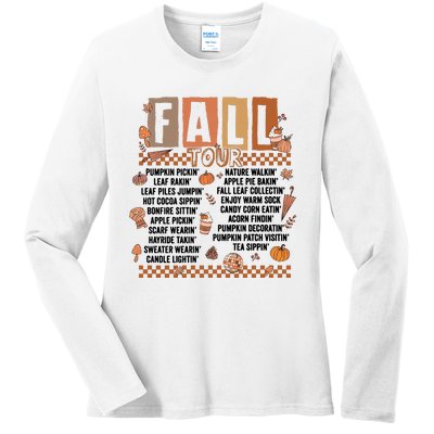 Retro Fall Funny Autumn Lover Ladies Long Sleeve Shirt