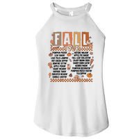 Retro Fall Funny Autumn Lover Women's Perfect Tri Rocker Tank