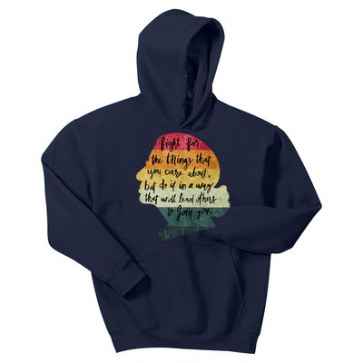 RBG Fight For The Things You Care About Pro Choice Kids Hoodie