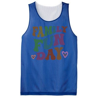 Retro Family Fun Day Vacation Road Trip Travel Reunion Event Funny Gift Mesh Reversible Basketball Jersey Tank