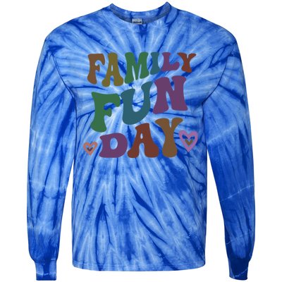 Retro Family Fun Day Vacation Road Trip Travel Reunion Event Funny Gift Tie-Dye Long Sleeve Shirt