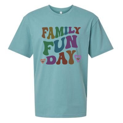 Retro Family Fun Day Vacation Road Trip Travel Reunion Event Funny Gift Sueded Cloud Jersey T-Shirt